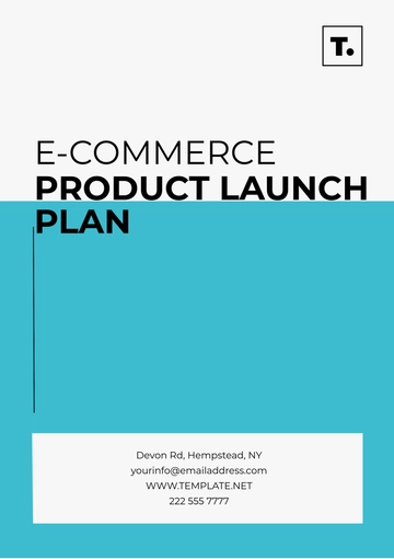 Free E-Commerce Product Launch Plan Template to Edit Online