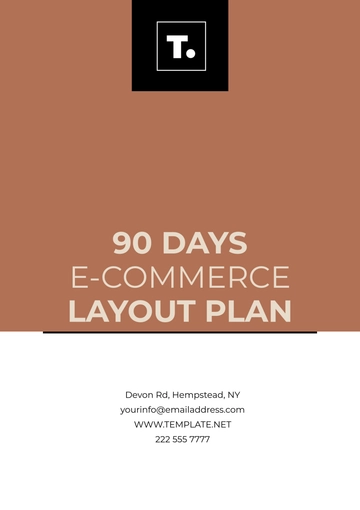 Free 90 Days E-commerce Layout Plan Template to Edit Online