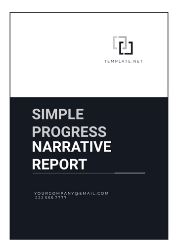 Free Simple Progress Narrative Report Template to Edit Online