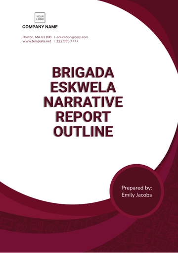 Free Brigada Eskwela Narrative Report Outline Template to Edit Online