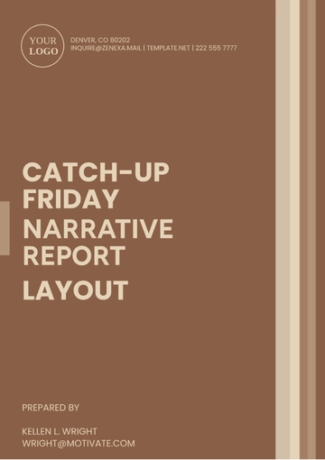 Free Catch-Up Friday Narrative Report Layout Template to Edit Online