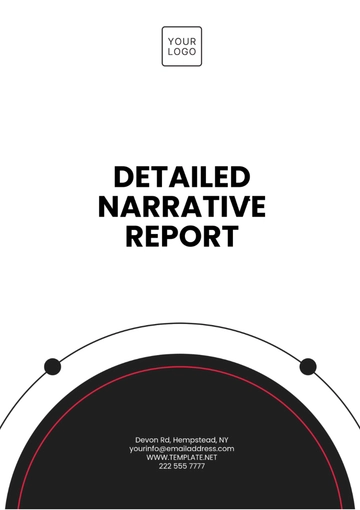 Free Detailed Narrative Report Template to Edit Online