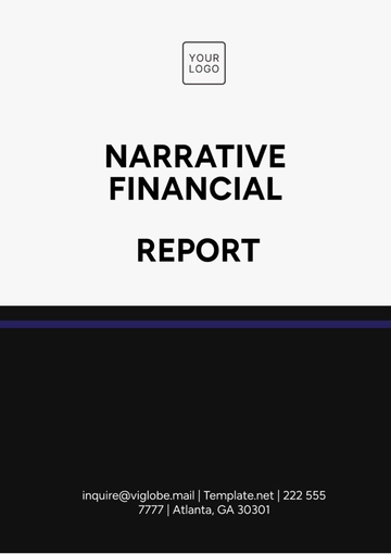 Free Narrative Financial Report Template to Edit Online