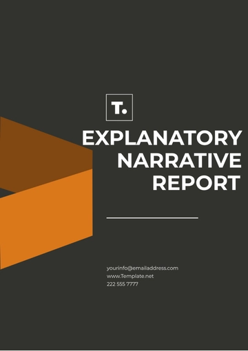 Free Explanatory Narrative Report Template to Edit Online