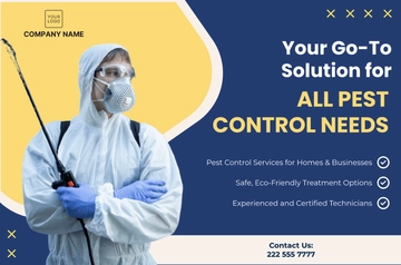 Free Pest Control Service Banner Template to Edit Online Free Pest Control Service Banner Template to Edit Online