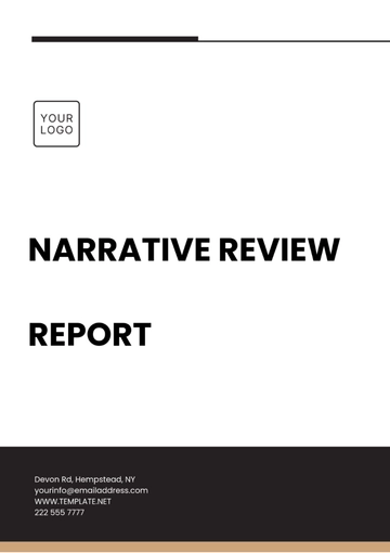 Free Narrative Review Report Template to Edit Online