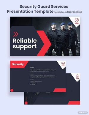 Security Guard Services Presentation Template