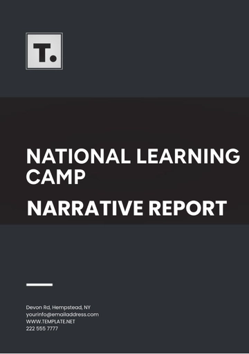 Free National Learning Camp Narrative Report Template to Edit Online