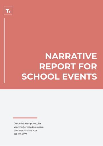 Free Narrative Report for School Events Template to Edit Online