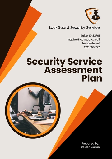 Free Security Service Assessment Plan Template to Edit Online