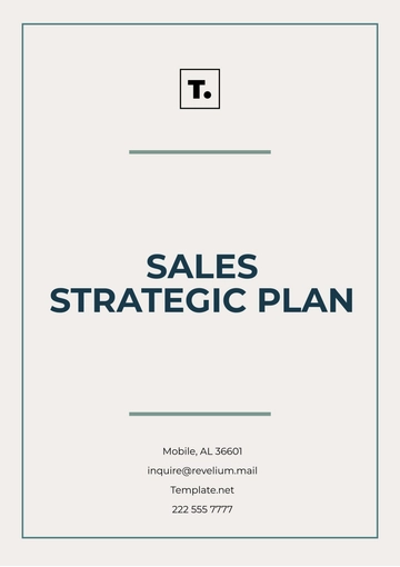 Free Sales Strategic Plan Template to Edit Online