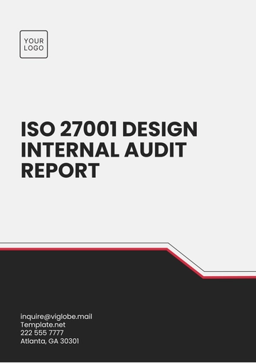 Free ISO 27001 Design Internal Audit Report Template to Edit Online