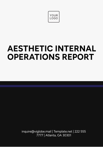 Free Aesthetic Internal Operations Report Template to Edit Online