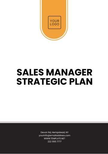 Free Sales Manager Strategic Plan Template to Edit Online