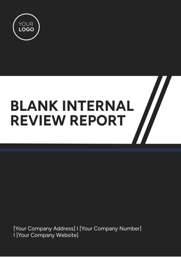Free Blank Internal Review Report Template to Edit Online