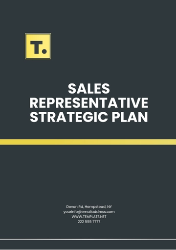 Free Sales Representative Strategic Plan Template to Edit Online