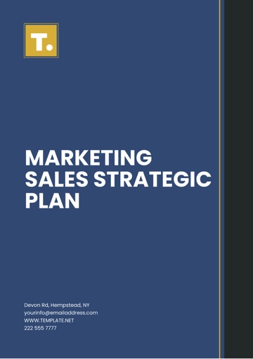 Free Marketing Sales Strategic Plan Template to Edit Online