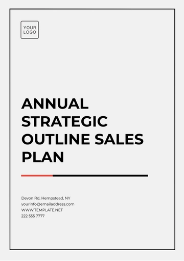 Free Annual Strategic Outline Sales Plan Template to Edit Online