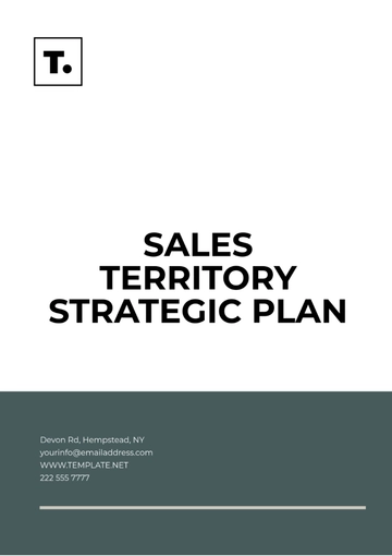 Free Sales Territory Strategic Plan Template to Edit Online