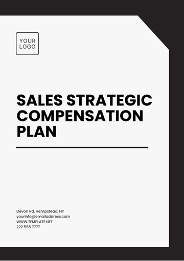 Free Sales Strategic Compensation Plan Template to Edit Online