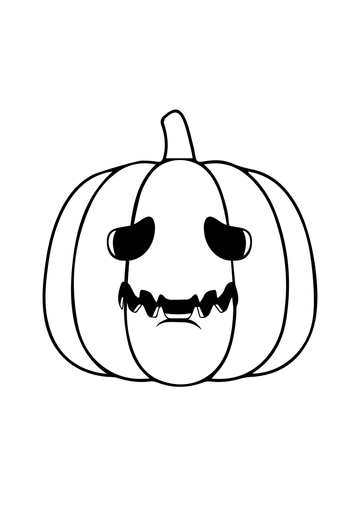 Free Halloween Pumpkin Drawing Template to Edit Online