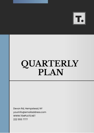 Free Quarterly Plan Template to Edit Online