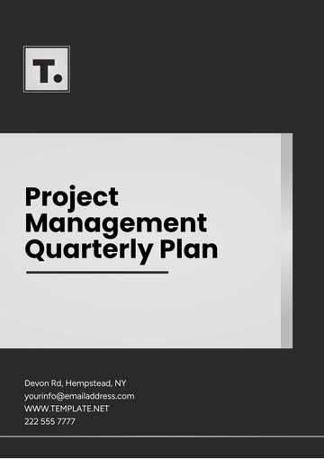 Free Project Management Quarterly Plan Template to Edit Online