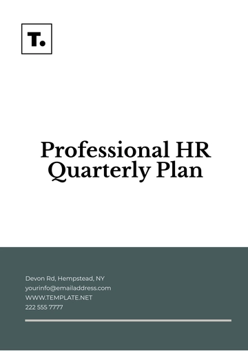 Free Professional HR Quarterly Plan Template to Edit Online