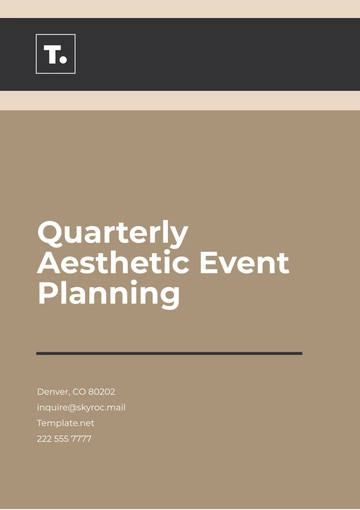 Free Quarterly Aesthetic Event Planning Template to Edit Online