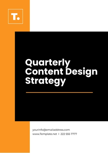 Free Quarterly Content Design Strategy Template to Edit Online