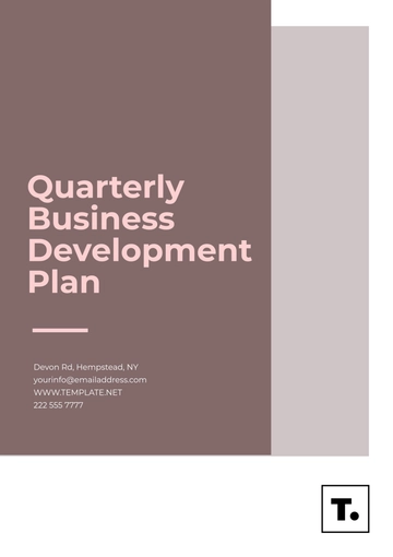 Free One-Page Quarterly Plan Layout Template to Edit Online