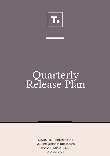 Free Release Quarterly Plan Template to Edit Online
