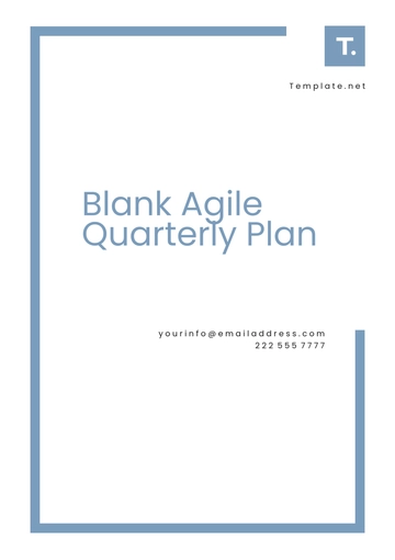 Free Blank Agile Quarterly Plan Template to Edit Online