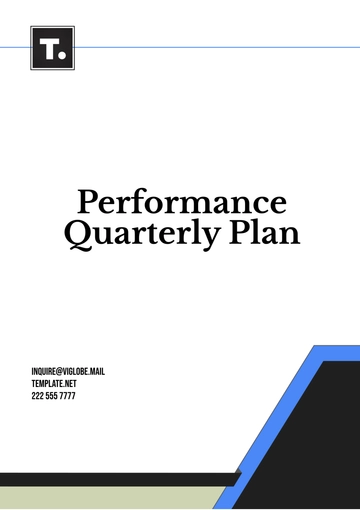 Free Performance Quarterly Plan Template to Edit Online