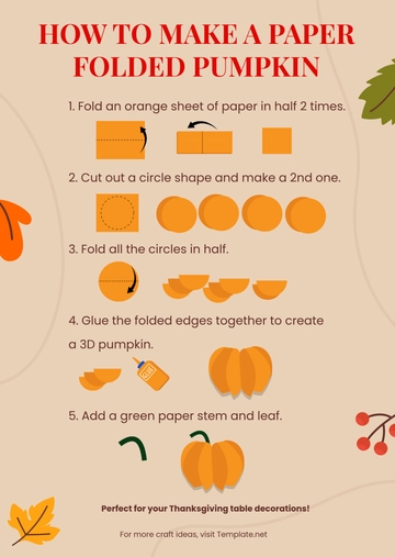 Free Thanksgiving Craft Template to Edit Online