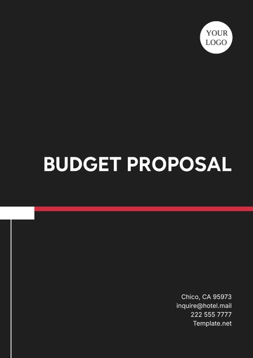 Free Budget Proposal Template to Edit Online