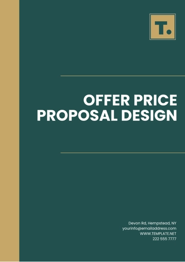 Free Offer Price Proposal Design Template to Edit Online