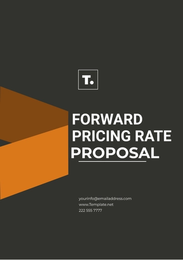 Free Forward Pricing Rate Proposal Template to Edit Online