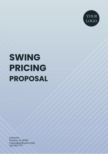 Free Swing Pricing Proposal Template to Edit Online