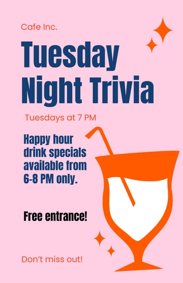 Free Tuesday Poster Template to Edit Online