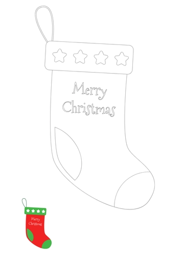 Free Christmas Coloring Page Template to Edit Online