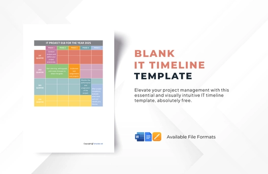 Blank IT Timeline Template