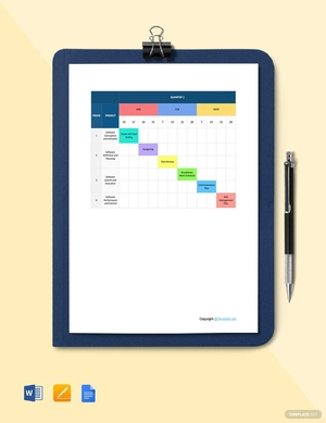 Basic Software Timeline Template