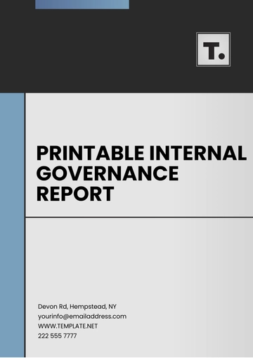 Free Printable Internal Governance Report Template to Edit Online