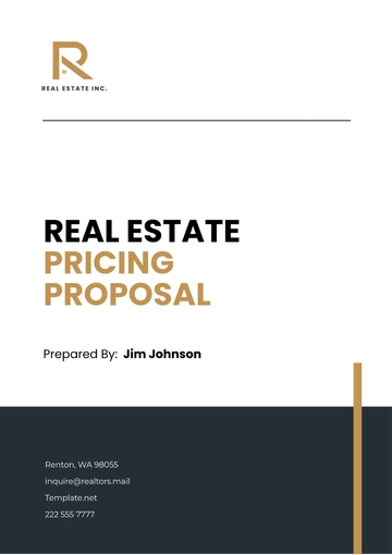 Free Real Estate Pricing Proposal Template to Edit Online