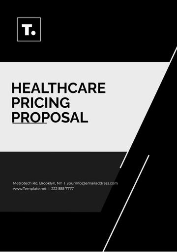 Free Healthcare Pricing Proposal Template to Edit Online