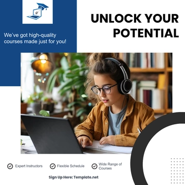 Free Online Learning Social Media Post Template to Edit Online