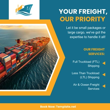 Free Shipping Company Instagram Post Template to Edit Online