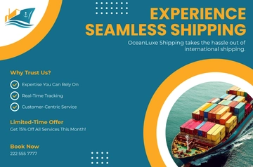 Free Shipping Company Banner Template to Edit Online