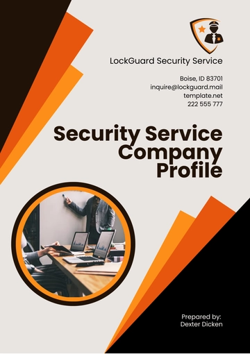 Free Security Service Company Profile Template to Edit Online